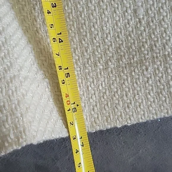 Guess button belted tweed shorts # tweed #fall # spring # light beige - Picture 10 of 11